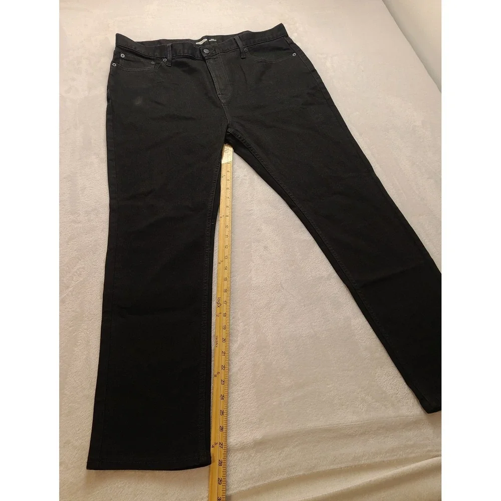 Old Navy Slim Built-In Flex Jeans Men's 38x30 Black Rinse Stretch Pants Slim fit